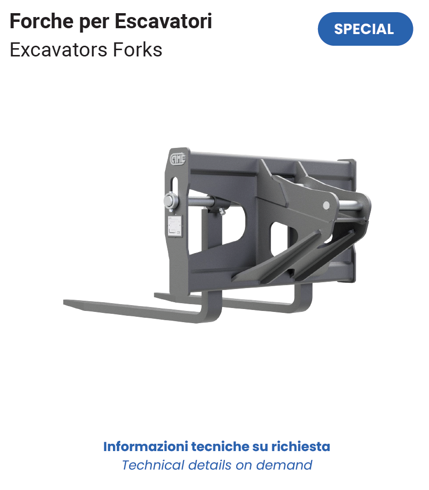 Forche per Escavatore Scheda